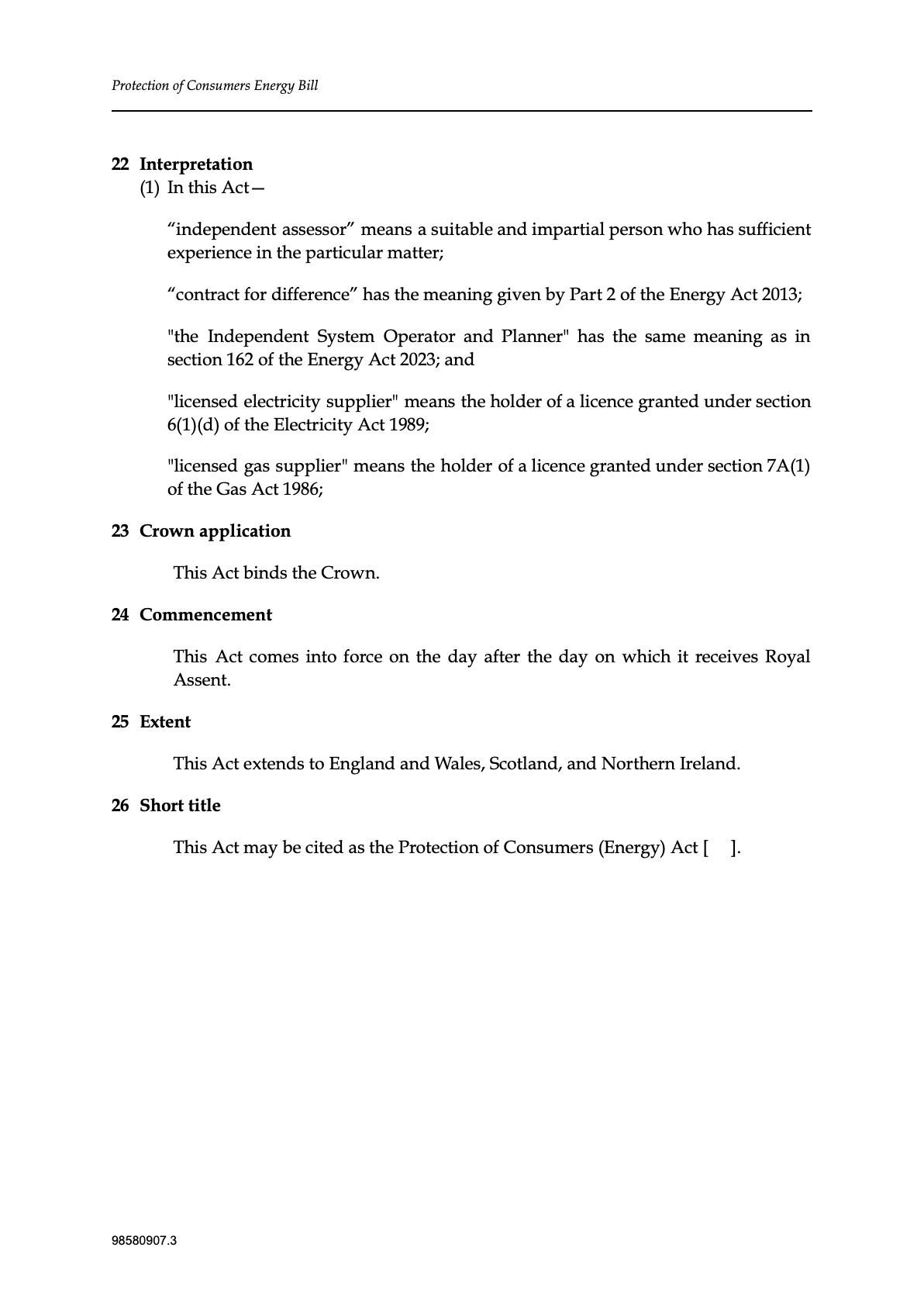 Protection of Bill Payers (Energy) Bill — page 10 of 11