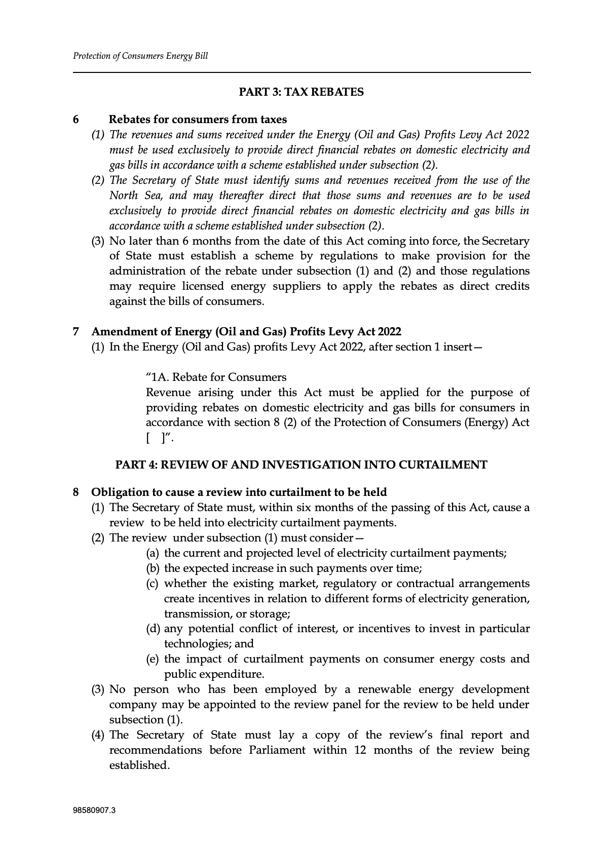 Protection of Bill Payers (Energy) Bill — page 5 of 11