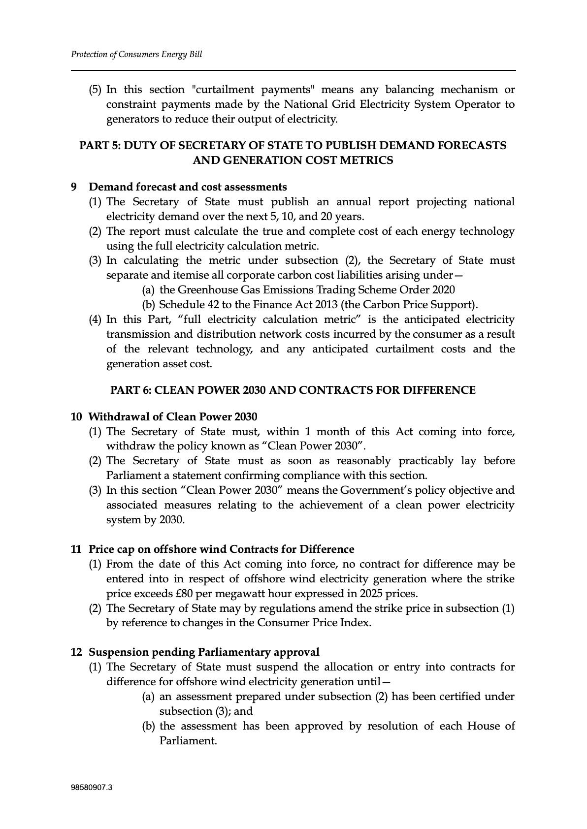 Protection of Bill Payers (Energy) Bill — page 6 of 11