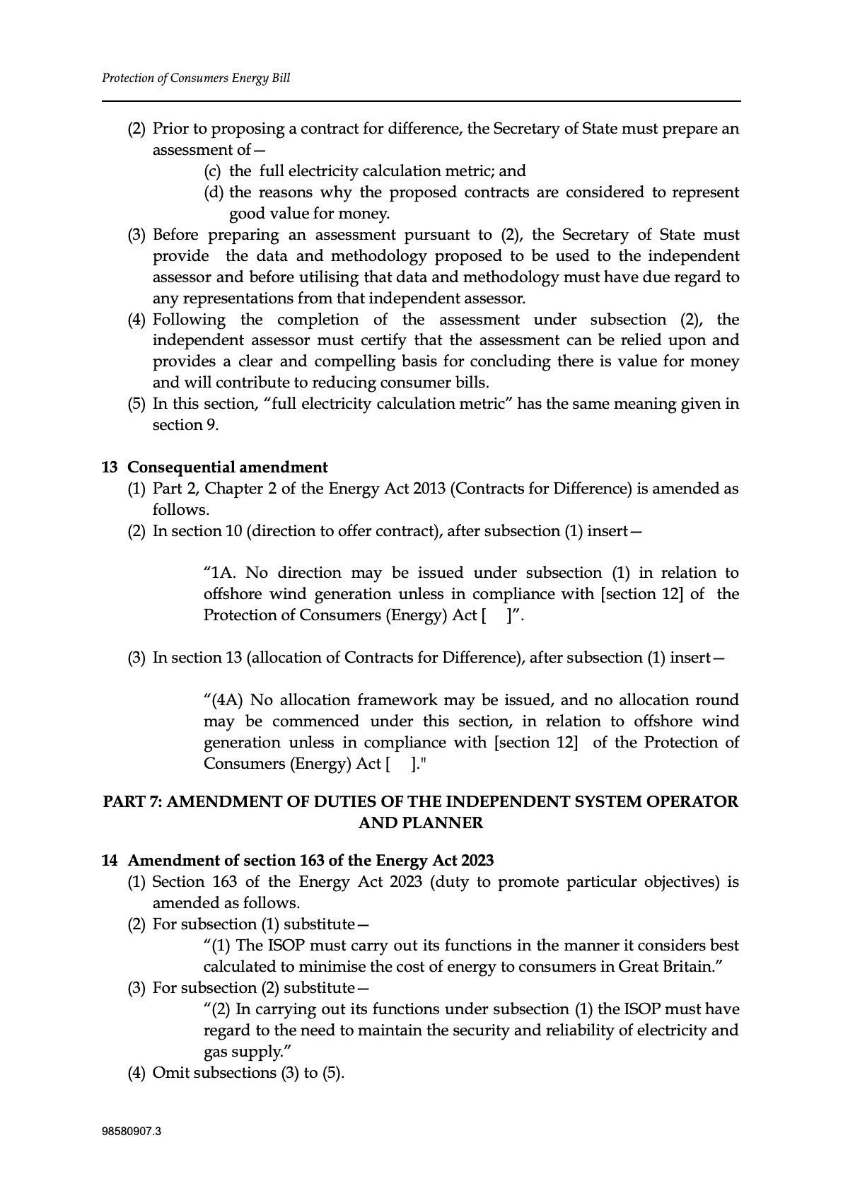 Protection of Bill Payers (Energy) Bill — page 7 of 11