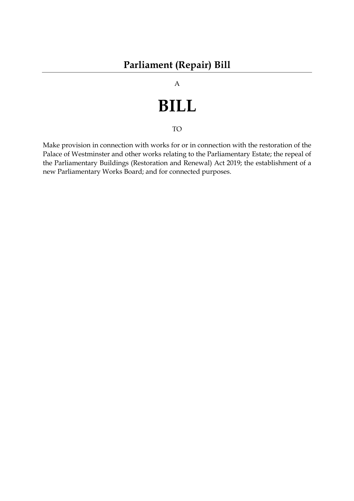 Parliament (Repair) Bill — page 12 of 12
