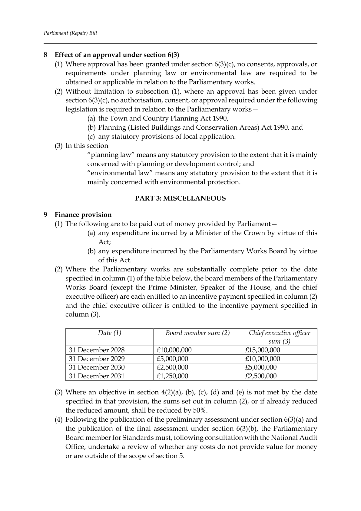 Parliament (Repair) Bill — page 7 of 12